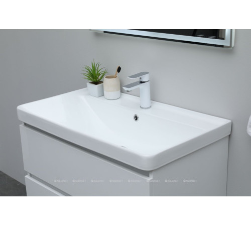 Комплект 1 Раковина керамическая накладная Aquanet Ирис 810x480x210 мм 00301805