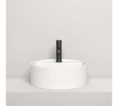 Раковина накладная Salini Armonia Top 202 45х45х11.6 см 1 отв. S-Sense белый глянцевый 130117G