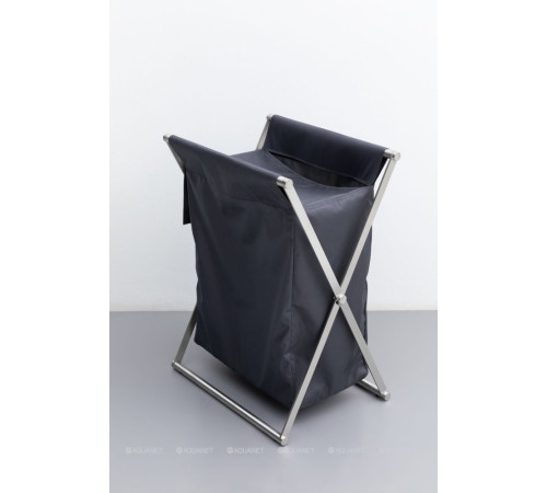 Набор Allen Brau Priority корзина брашированная сталь и мешок серый 312046