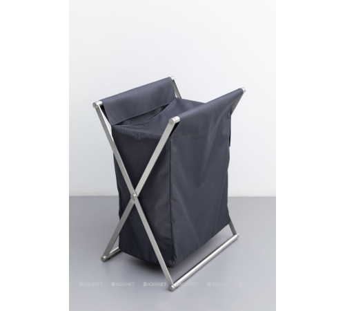 Набор Allen Brau Priority корзина брашированная сталь и мешок серый 312046