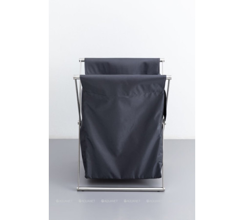 Набор Allen Brau Priority корзина брашированная сталь и мешок серый 312046