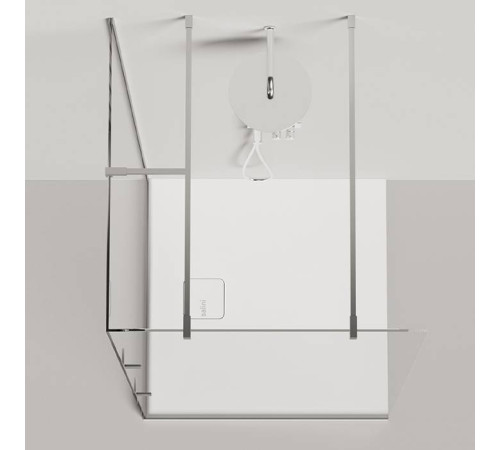 Душевой поддон Salini Oasi 90х90х3 см S-Stone белый матовый 120321M