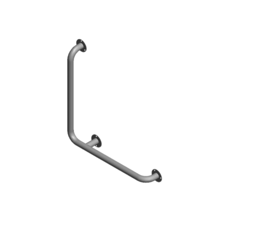 Поручень настенный Г-образный Титан 600х600 мм правый POR-0000007