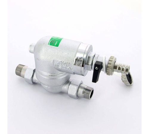 Фильтр промывной FAR 1/2 НР 100 мкм 25 бар поворотный с манометром FA 39A4 12100