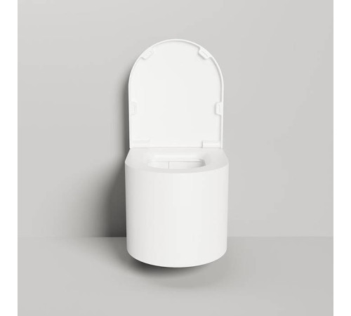 Унитаз подвесной Salini Gemelli 53х41х42 см S-Stone белый сиденье микролифт 240121KM