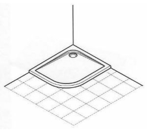 Душевой поддон Ideal Standard UltraFlat 100х80 см левый K240701