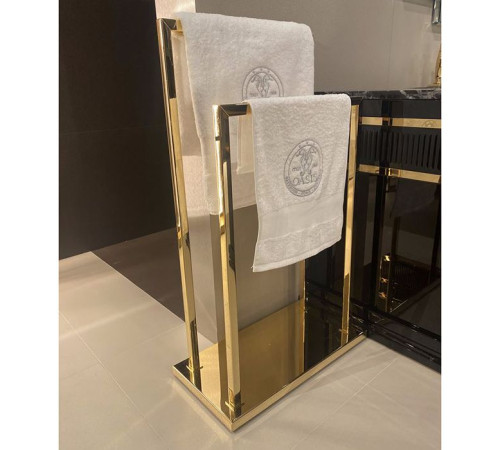 Полотенцедержатель Oasis Square напольный двойной золото 0ACS02608000048OR