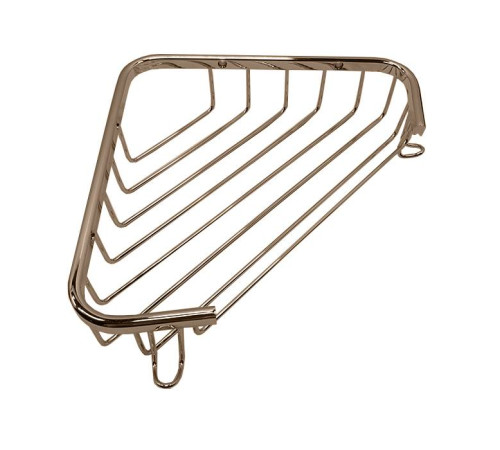 Полка-решетка для ванной угловая Tiffany World Harmony 534 подвесная 18x18x4 см бронза TWHO534br