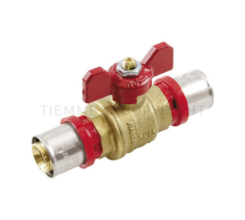 Кран шаровой Tiemme под запрессовку 26х26 мм бабочка 1680008