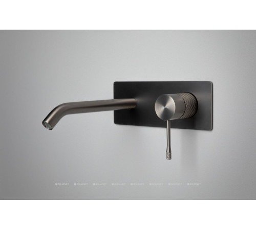 Смеситель для умывальника Allen Brau Priority 4.0 встраиваемый прямоугольный графит браш 5.31D03-MG