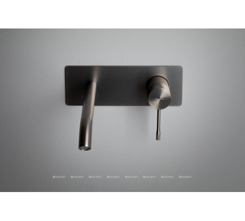 Смеситель для умывальника Allen Brau Priority 4.0 встраиваемый прямоугольный графит браш 5.31D03-MG