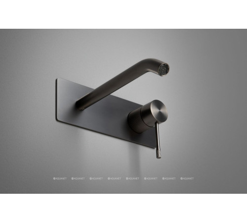 Смеситель для умывальника Allen Brau Priority 4.0 встраиваемый прямоугольный графит браш 5.31D03-MG