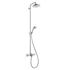 Душевая система Hansgrohe Croma 220 Showerpipe с термостатом для ванны хром 27223000