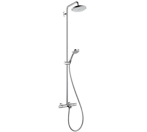 Душевая система Hansgrohe Croma 220 Showerpipe с термостатом для ванны хром 27223000