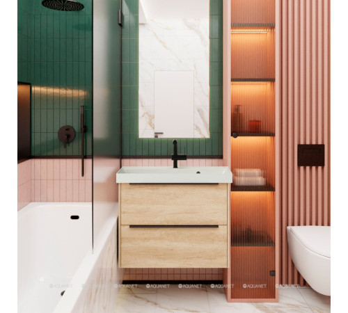 Тумба под раковину La Fenice Tesoro (NOTA) 80 дуб Небраска натуральный FNC-01-TES-DNN-80-2