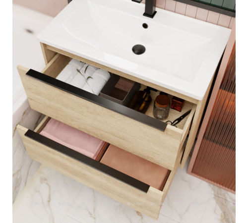 Тумба под раковину La Fenice Tesoro (NOTA) 80 дуб Небраска натуральный FNC-01-TES-DNN-80-2