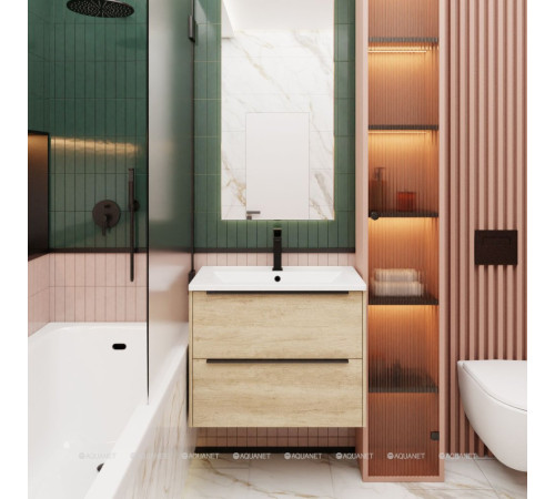 Тумба под раковину La Fenice Tesoro (NOTA) 80 дуб Небраска натуральный FNC-01-TES-DNN-80-2