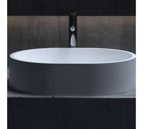 Раковина накладная Salini Gloria 56х44х12.5 см S-Stone белая матовая 1102211M