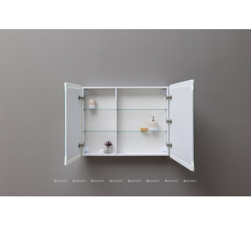 Зеркальный шкаф Aquanet Оптима (Optima) 100х80 LED 00341427