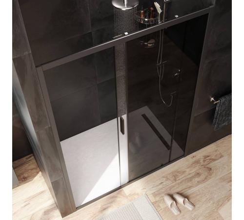Дверь душевая в нишу AM.PM Gem 140x195 см раздвижная W90G-140-1-195BG