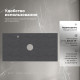 Столешница Aquanet Flat 100 с отверстием слева графит 00345788
