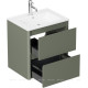 Тумба под раковину Allen Brau Gravity 60 2 ящика олива матовый 1.370008.CGM