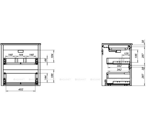 Тумба под раковину Allen Brau Gravity 60 2 ящика олива матовый 1.370008.CGM