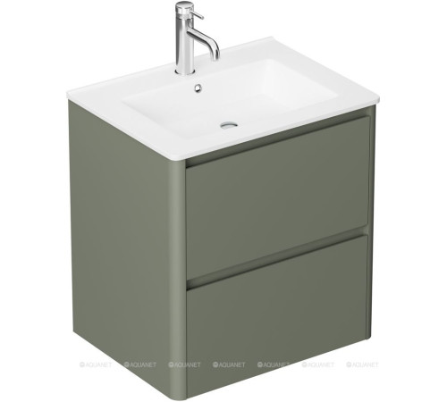 Тумба под раковину Allen Brau Gravity 60 2 ящика олива матовый 1.370008.CGM