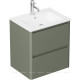 Тумба под раковину Allen Brau Gravity 60 2 ящика олива матовый 1.370008.CGM