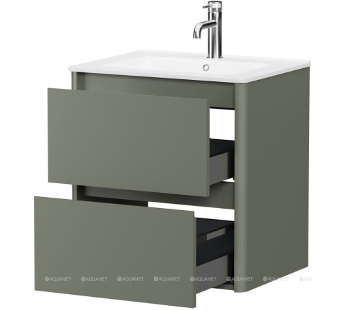 Тумба под раковину Allen Brau Gravity 60 2 ящика олива матовый 1.370008.CGM