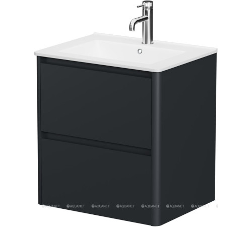 Тумба под раковину Allen Brau Gravity 60 2 ящика антрацит матовый 1.370008.AM