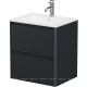 Тумба под раковину Allen Brau Gravity 60 2 ящика антрацит матовый 1.370008.AM