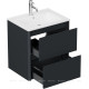 Тумба под раковину Allen Brau Gravity 60 2 ящика антрацит матовый 1.370008.AM