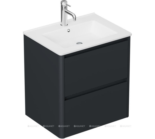 Тумба под раковину Allen Brau Gravity 60 2 ящика антрацит матовый 1.370008.AM