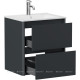 Тумба под раковину Allen Brau Gravity 60 2 ящика антрацит матовый 1.370008.AM