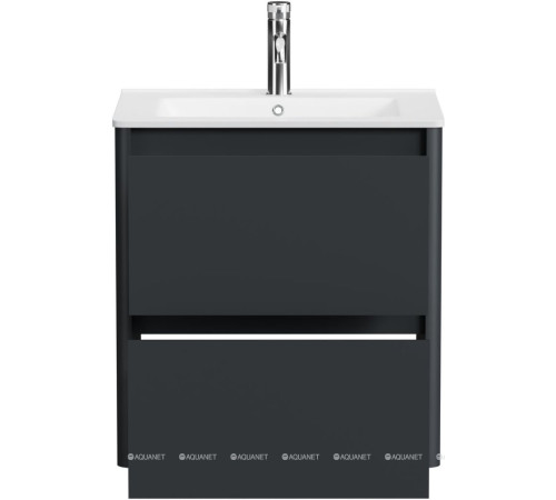 Тумба под раковину Allen Brau Gravity 60 2 ящика антрацит матовый 1.370008.AM