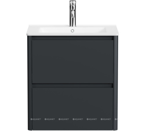 Тумба под раковину Allen Brau Gravity 60 2 ящика антрацит матовый 1.370008.AM