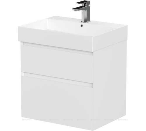 Тумба под раковину Allen Brau INFINITY 60 см 2 ящика белый матовый 1.210024.WM