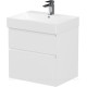 Тумба под раковину Allen Brau INFINITY 60 см 2 ящика белый матовый 1.210024.WM