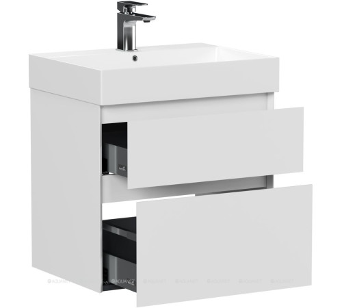 Тумба под раковину Allen Brau INFINITY 60 см 2 ящика белый матовый 1.210024.WM