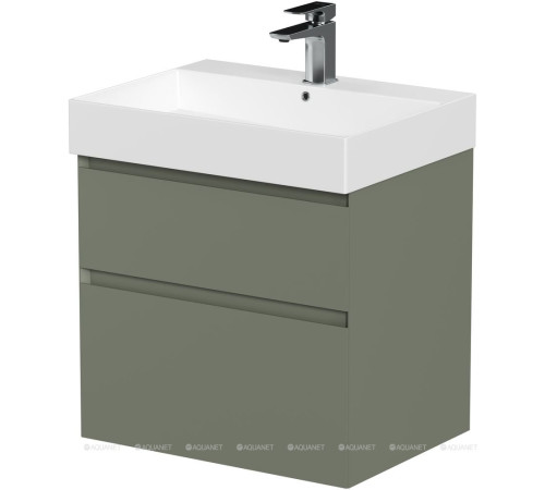 Тумба под раковину Allen Brau INFINITY 60 см 2 ящика олива матовый 1.210024.CGM