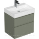 Тумба под раковину Allen Brau INFINITY 60 см 2 ящика олива матовый 1.210024.CGM