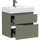 Тумба под раковину Allen Brau INFINITY 60 см 2 ящика олива матовый 1.210024.CGM