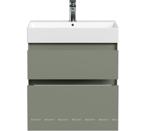 Тумба под раковину Allen Brau INFINITY 60 см 2 ящика олива матовый 1.210024.CGM