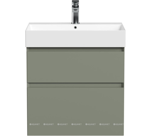 Тумба под раковину Allen Brau INFINITY 60 см 2 ящика олива матовый 1.210024.CGM