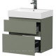Тумба под раковину Allen Brau INFINITY 60 см 2 ящика олива матовый 1.210024.CGM