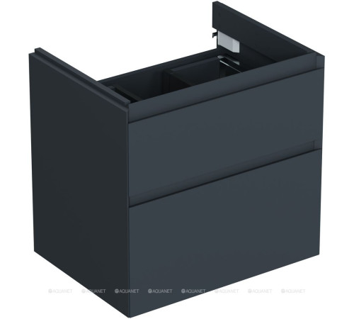 Тумба под раковину Allen Brau INFINITY 60 см 2 ящика антрацит матовый 1.210024.AM