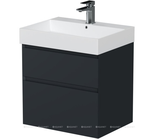 Тумба под раковину Allen Brau INFINITY 60 см 2 ящика антрацит матовый 1.210024.AM