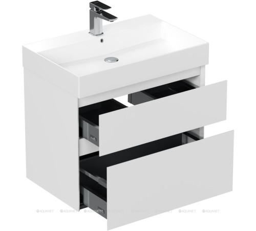 Тумба под раковину Allen Brau INFINITY 70 см 2 ящика белый матовый 1.210025.WM