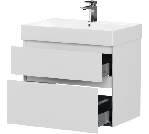 Тумба под раковину Allen Brau INFINITY 70 см 2 ящика белый матовый 1.210025.WM